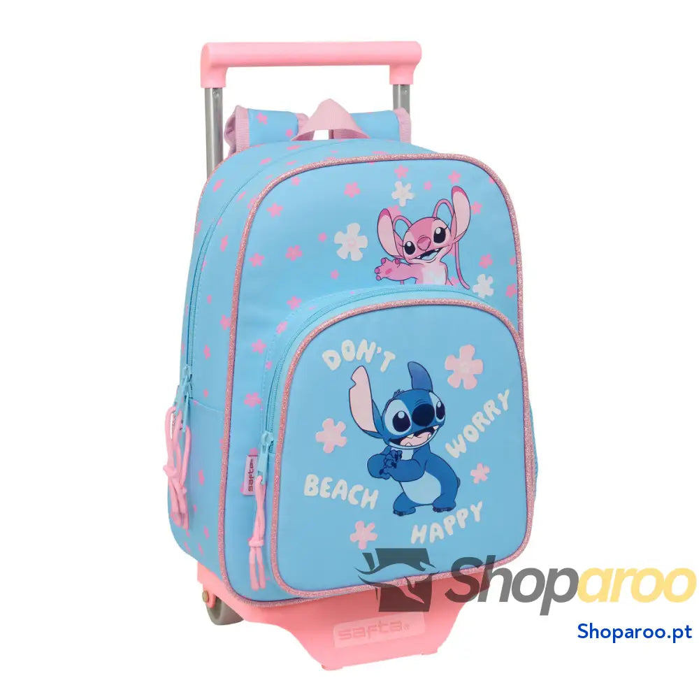 Mochila Escolar Lilo & Stitch Happy Azul celeste 26 x 11 x 67 cm 26 x 34 x 11 cm
