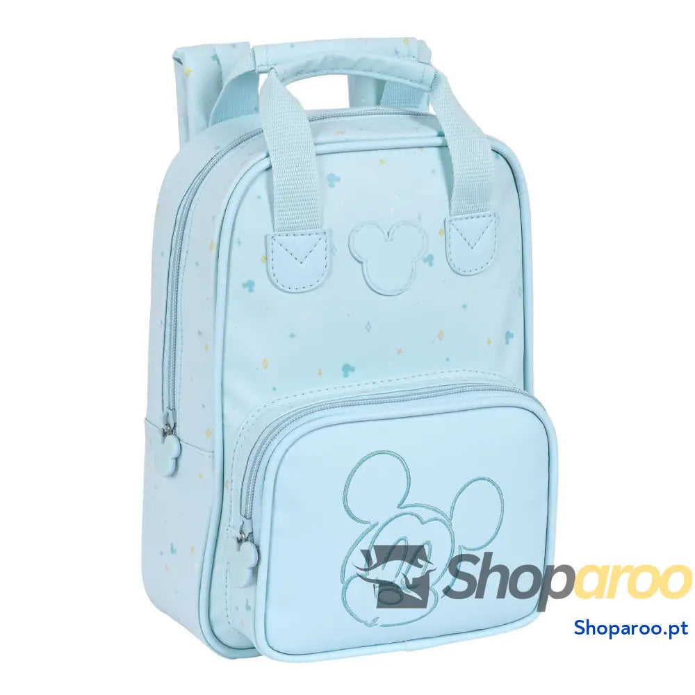 Mochila Escolar Mickey Mouse Clubhouse Azul Claro 20 x 28 x 8 cm