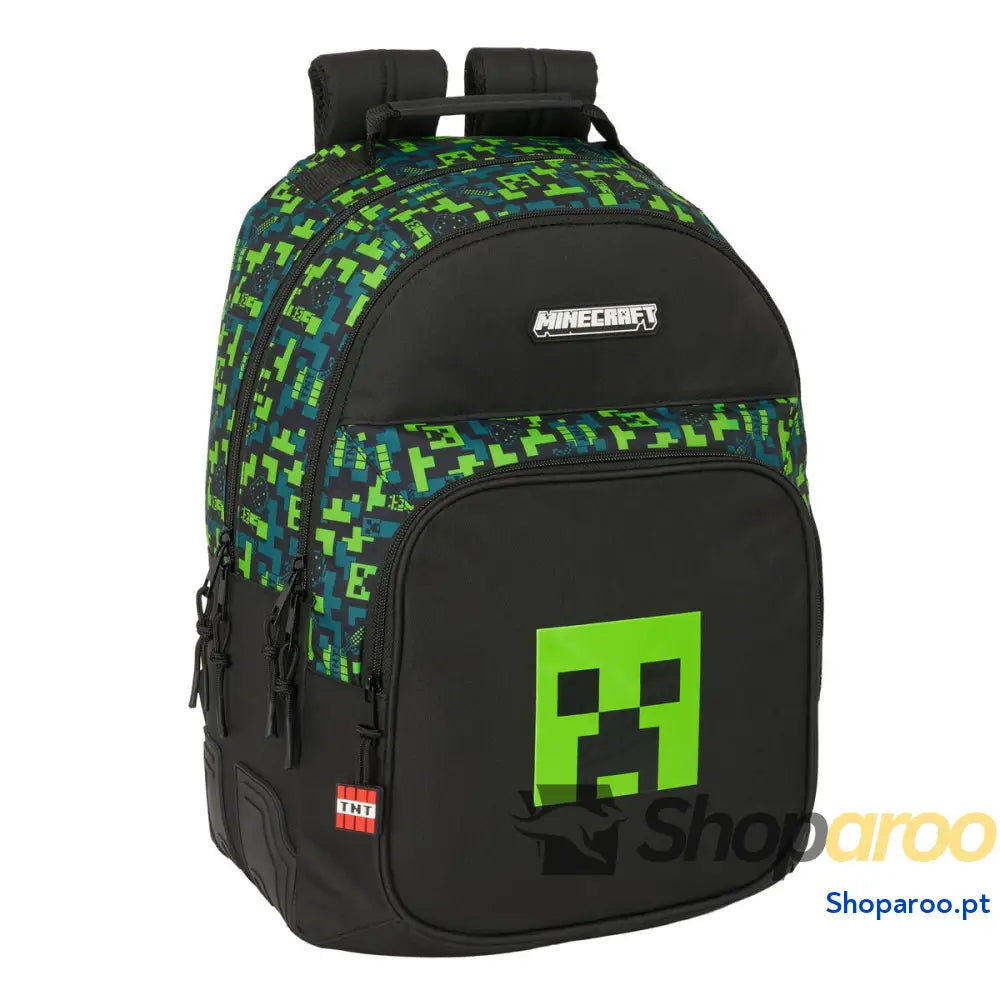 Mochila Escolar Minecraft Tnt Multicolor 32 x 42 x 15 cm