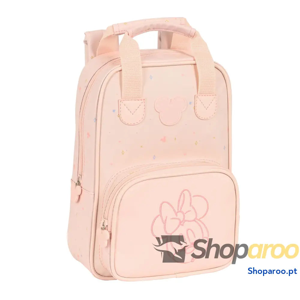 Mochila Escolar Minnie Mouse Cor de Rosa (20 x 28 x 8 cm)