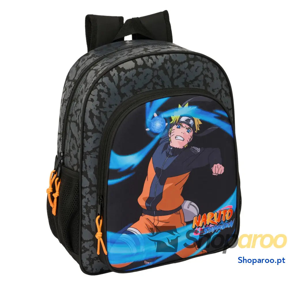 Mochila Escolar Naruto Preto 32 x 38 x 12 cm