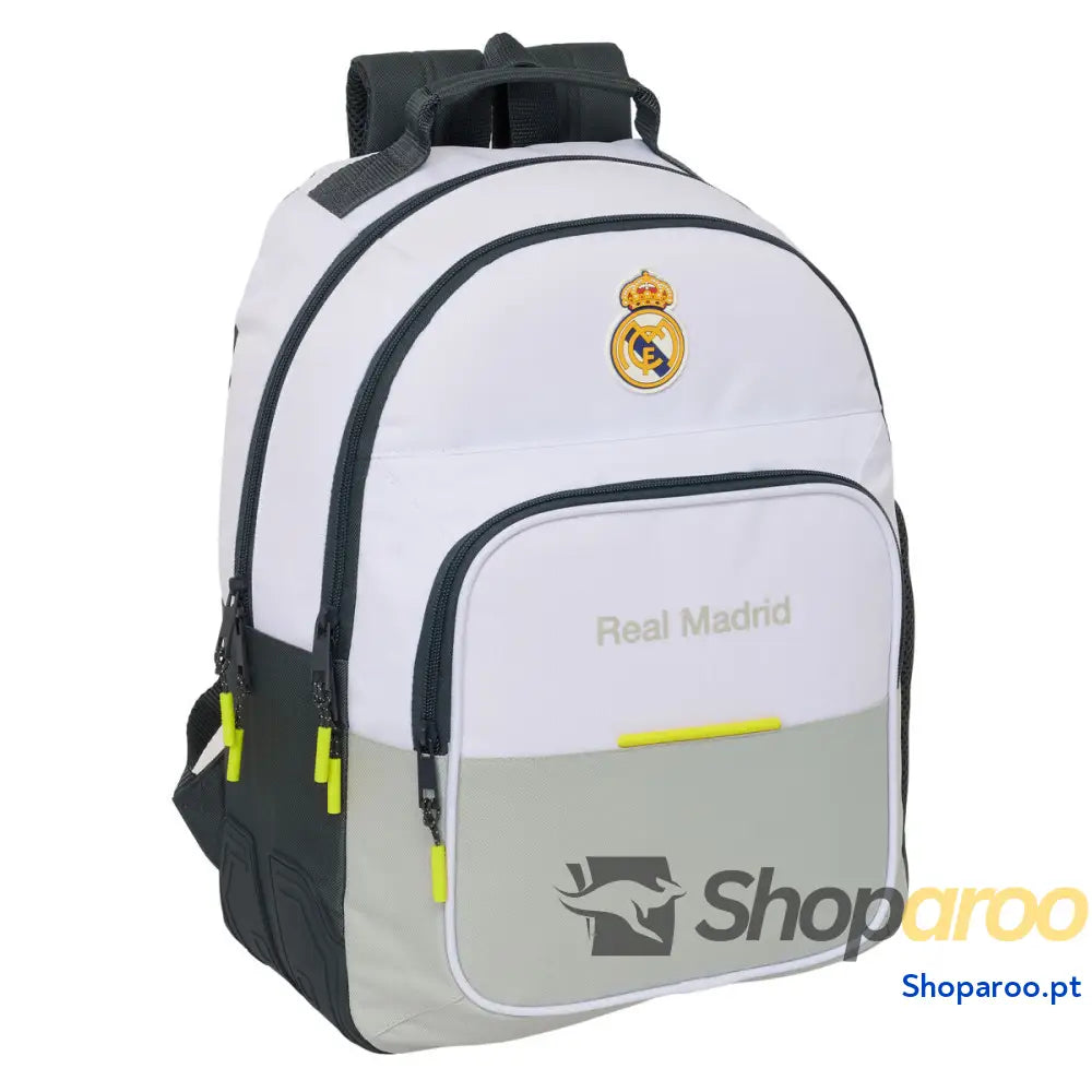 Mochila Escolar Real Madrid C.F. Branco 32 x 42 x 15 cm
