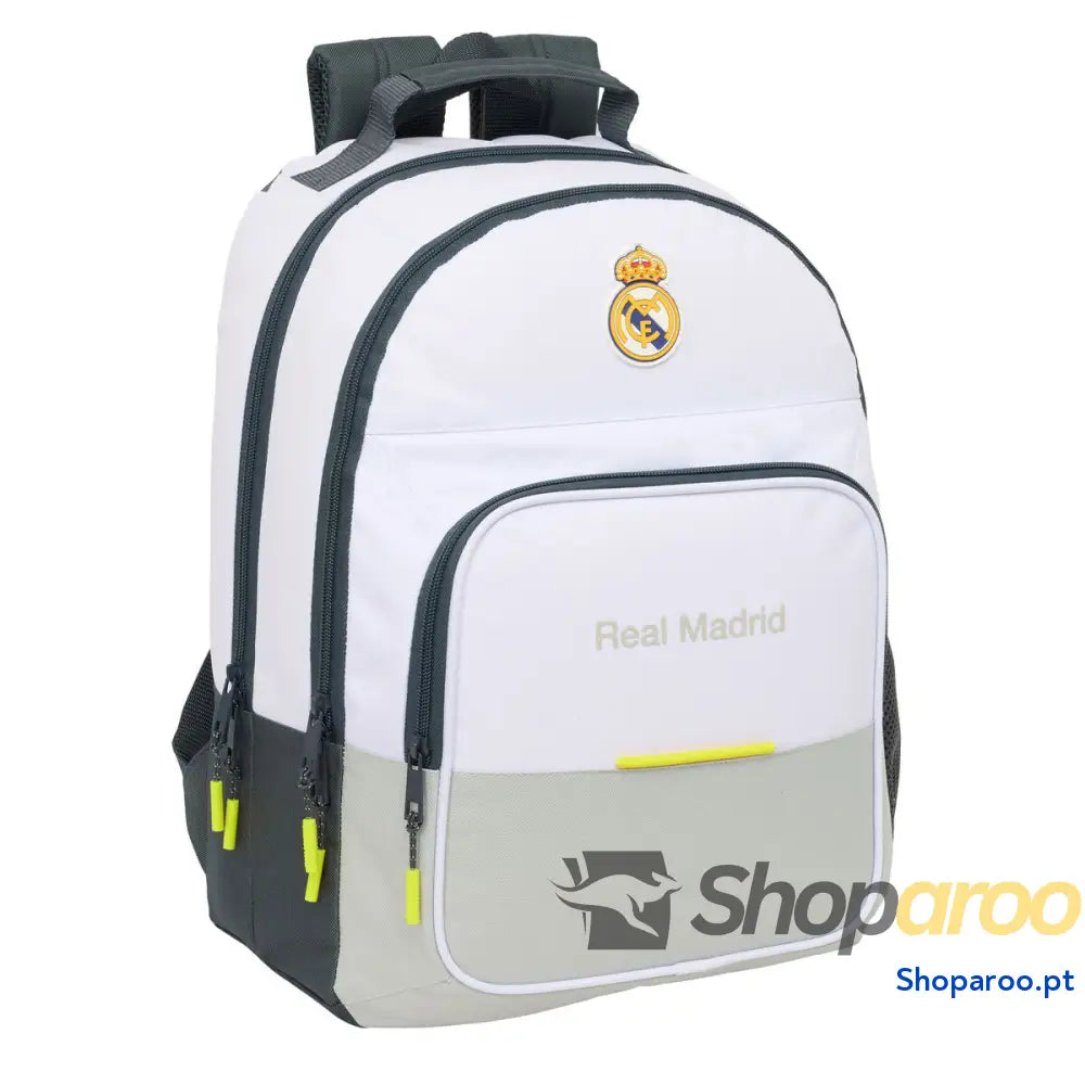 Mochila Escolar Real Madrid C.F. Branco 32 x 42 x 16 cm