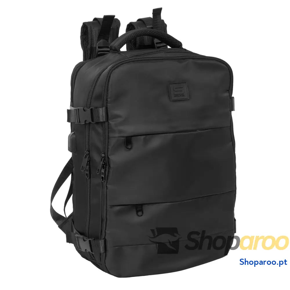 Mochila Escolar Safta Negro Preto