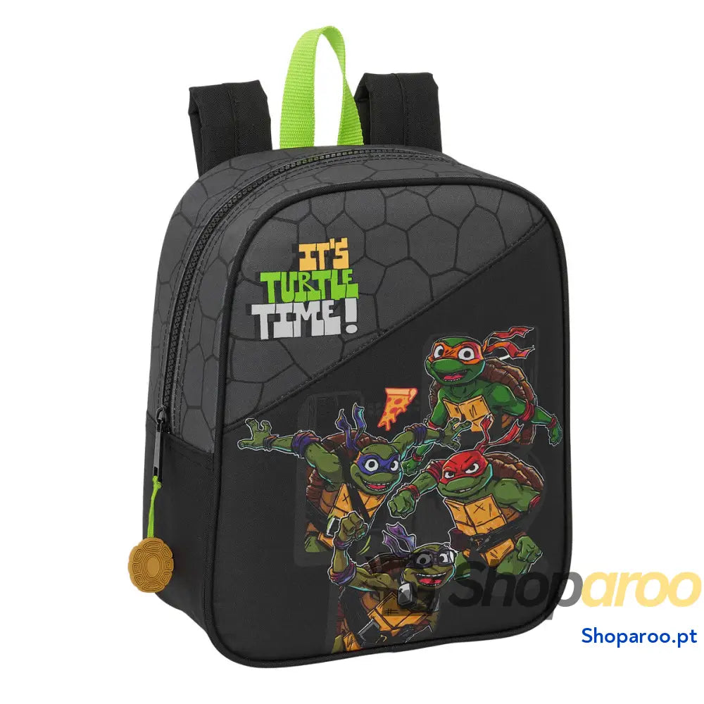 Mochila Escolar Teenage Mutant Ninja Turtles Preto Cinzento 22 x 27 x 10 cm
