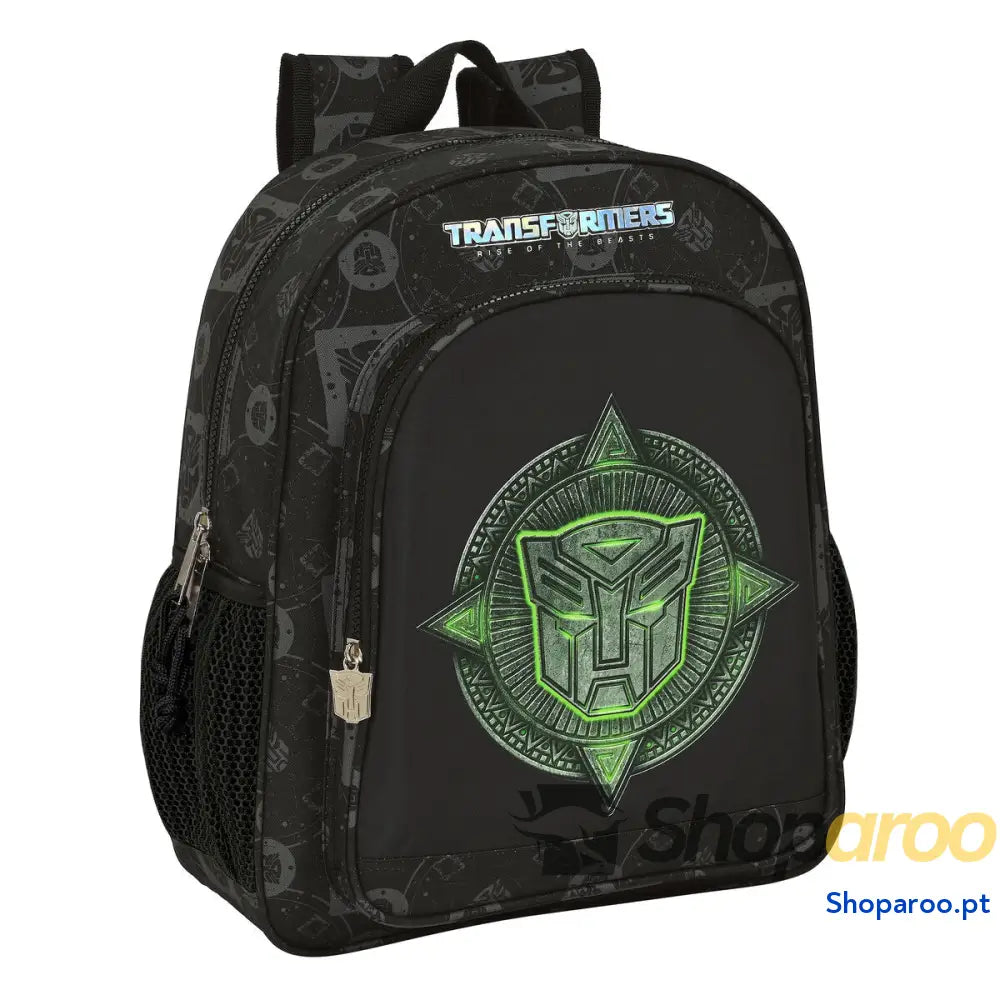 Mochila Escolar Transformers 32 x 38 x 12 cm Preto