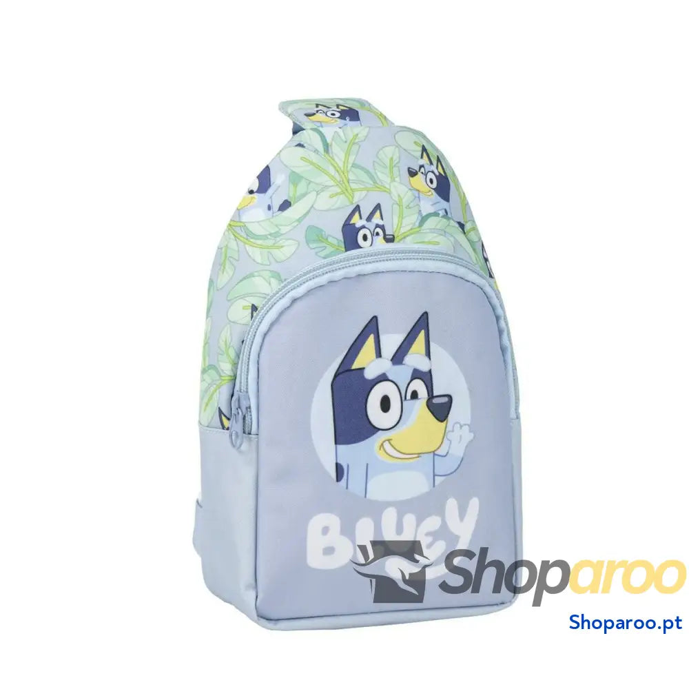 Mochila Infantil Bluey Saco de Ombro Azul 13 x 23 x 7 cm