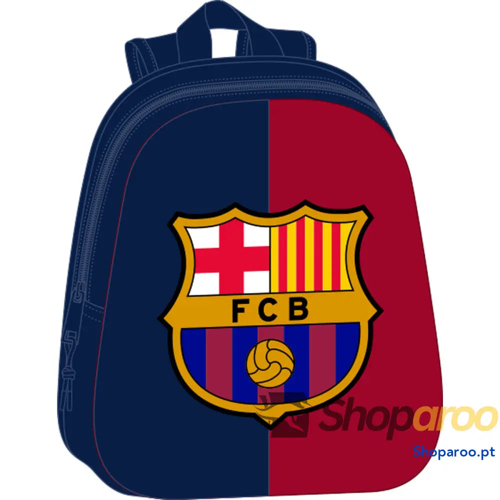 Mochila Infantil F.C. Barcelona Azul Grená 27 x 33 x 10 cm 3D