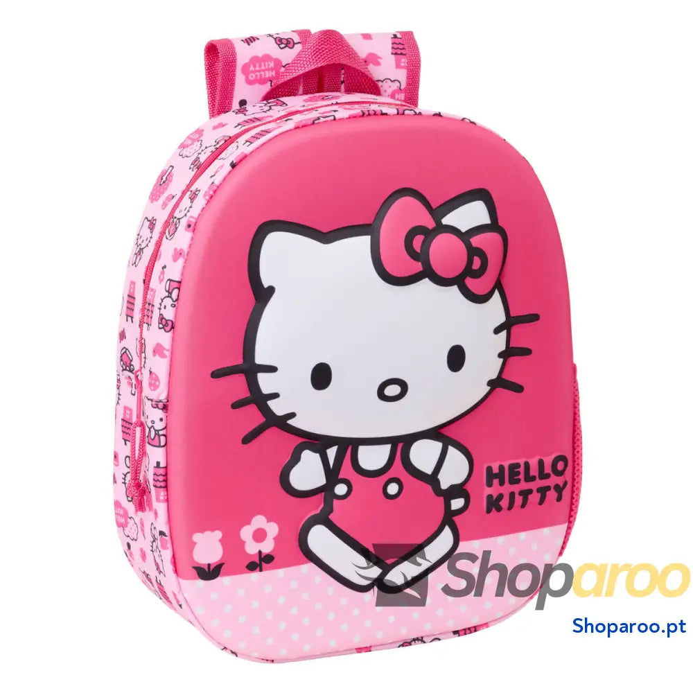 Mochila Infantil Hello Kitty Cor de Rosa 27 x 33 x 10 cm 3D