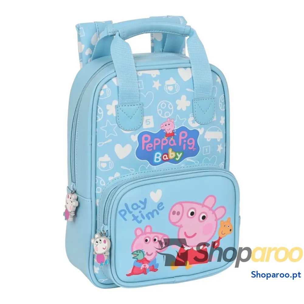 Mochila Infantil Peppa Pig Baby Azul Claro (20 x 28 x 8 cm)
