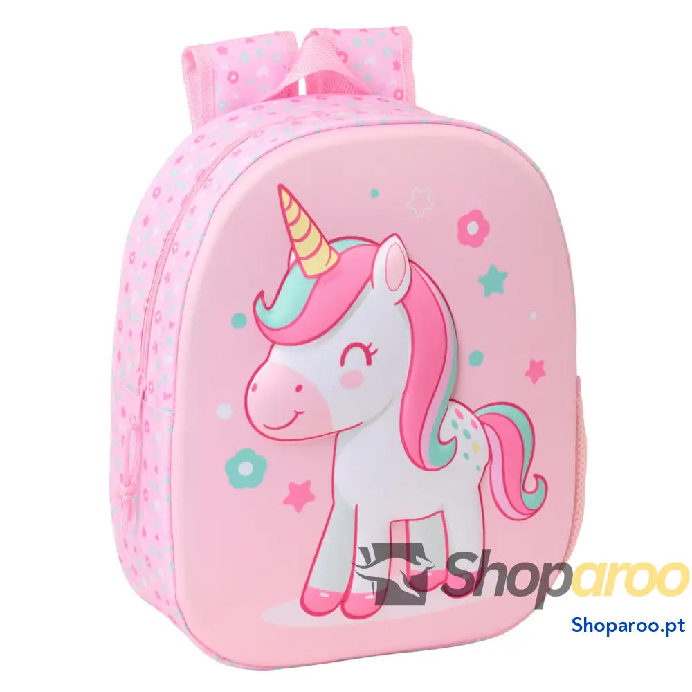 Mochila Infantil Safta Cor de Rosa 27 x 33 x 10 cm 3D