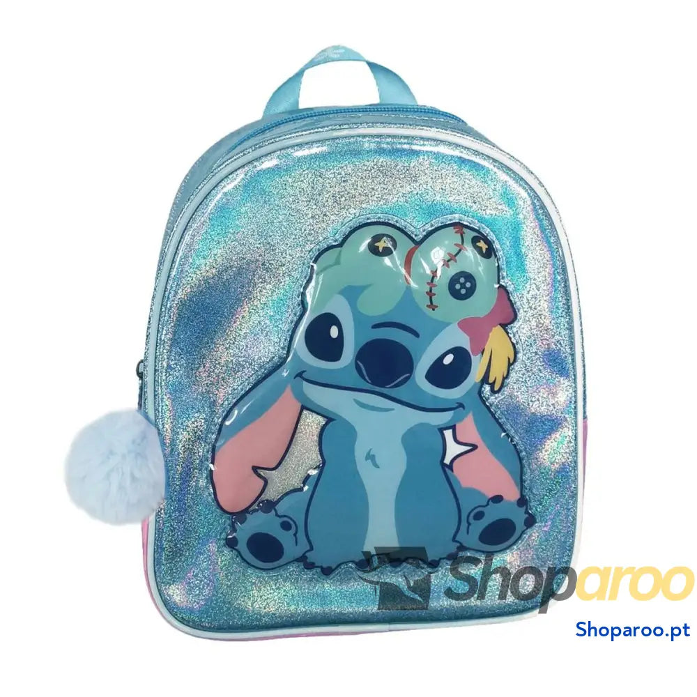 Mochila Infantil Stitch Cor de Rosa 20 x 23 x 8 cm