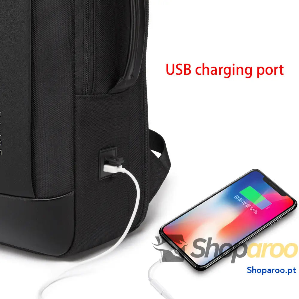 Mochila leve casual empresarial BANGE para homem mochila de viagem grande capacidade escolar computador e estudantes