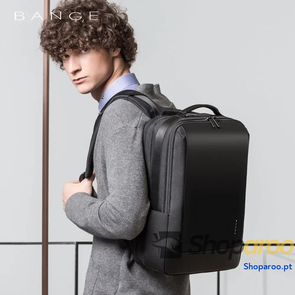 Mochila leve casual empresarial BANGE para homem mochila de viagem grande capacidade escolar computador e estudantes
