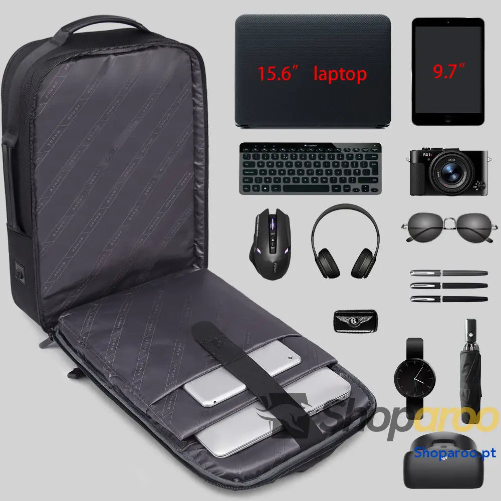 Mochila leve casual empresarial BANGE para homem mochila de viagem grande capacidade escolar computador e estudantes