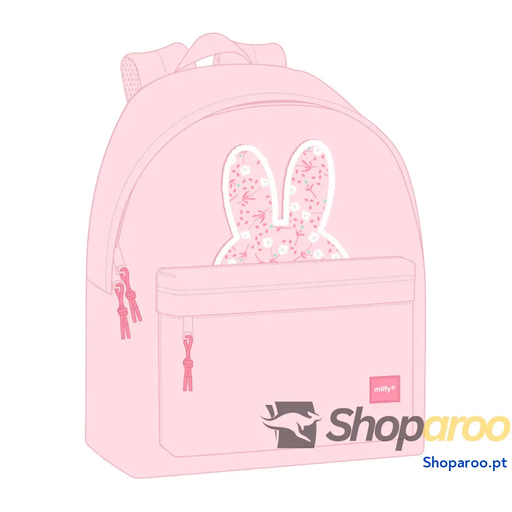 Mochila Miffy Flores 33 x 42 x 15 cm