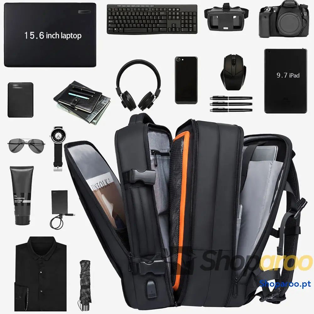 Mochila para homem estudantes universitários mochila computador grande capacidade viagens de negócios impermeável