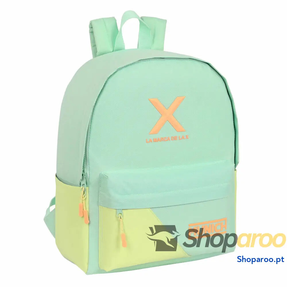 Mochila para notebook Munich  munich  Amarelo Verde 31 x 40 x 16 cm
