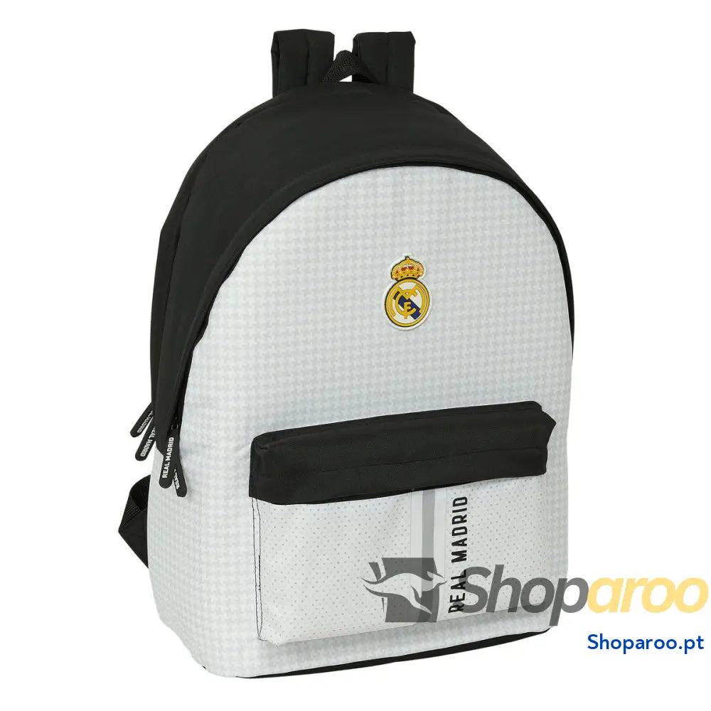 Mochila para notebook Real Madrid C.F. 24/25 Branco Cinzento 31 x 44 x 18 cm 15,6"