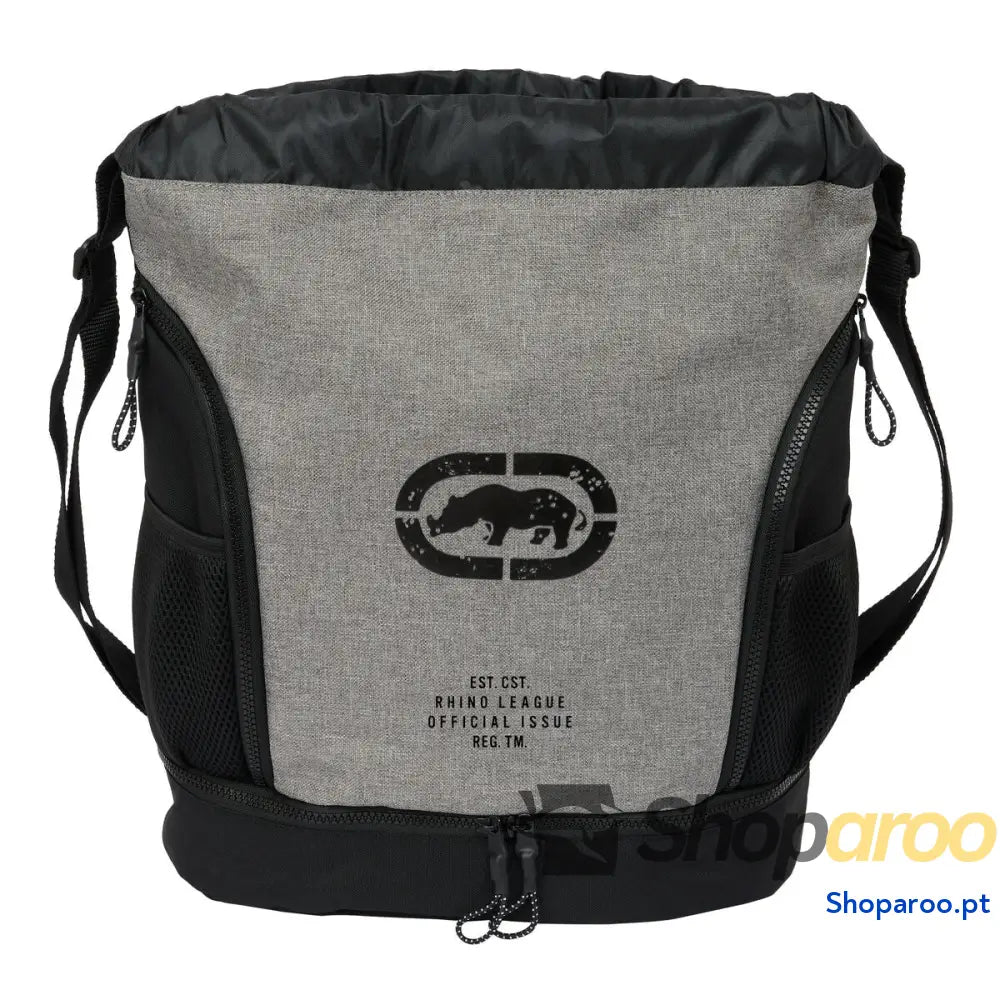 Mochila saco infantil Eckō Unltd. Rhino Preto Cinzento 35 x 40 x 1 cm