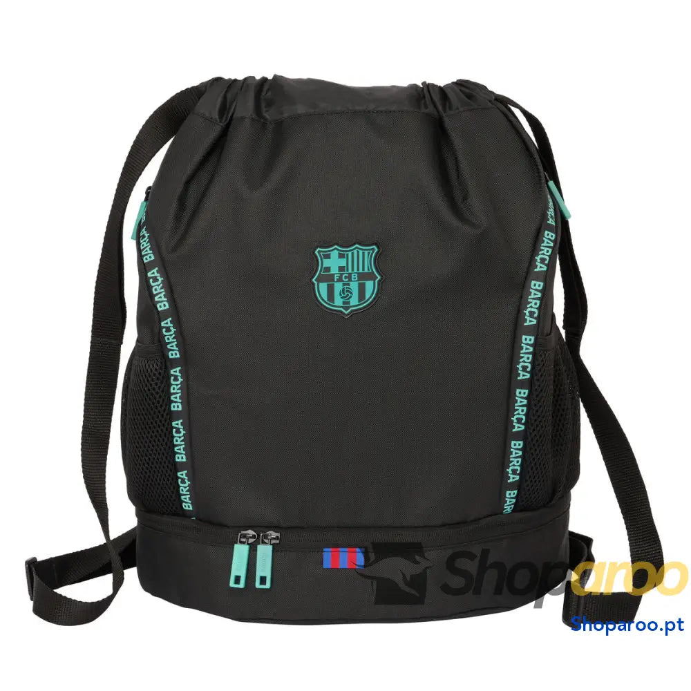 Mochila saco infantil F.C. Barcelona Preto 35 x 40 x 1 cm