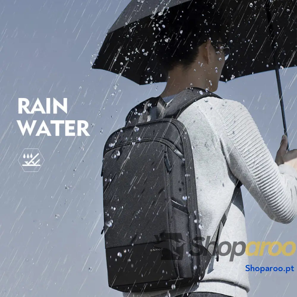 Mochila Ultrafina Masculina Expansível Grande Capacidade Multifunções para Computador Impermeável
