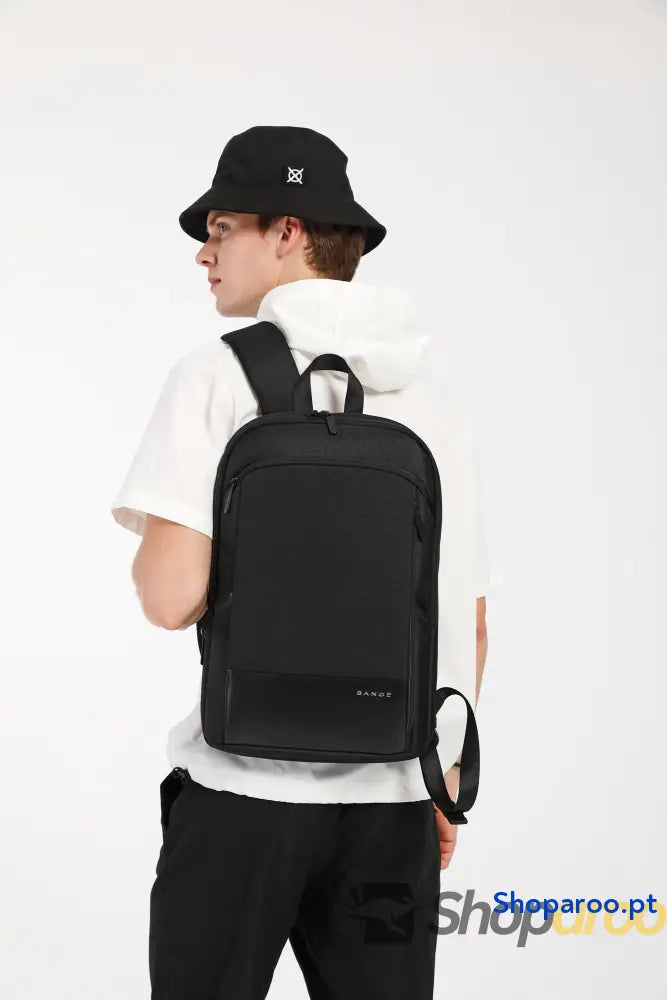 Mochila Ultrafina Masculina Expansível Grande Capacidade Multifunções para Computador Impermeável