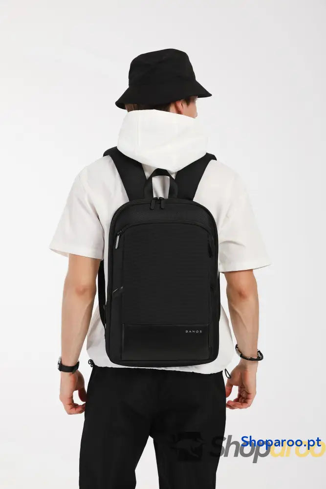 Mochila Ultrafina Masculina Expansível Grande Capacidade Multifunções para Computador Impermeável