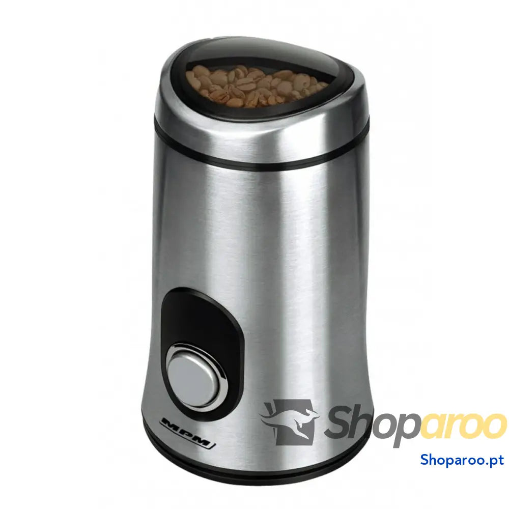Moedor de Café Mpm MMK 02M Preto Transparente Prateado Alumínio 150 W