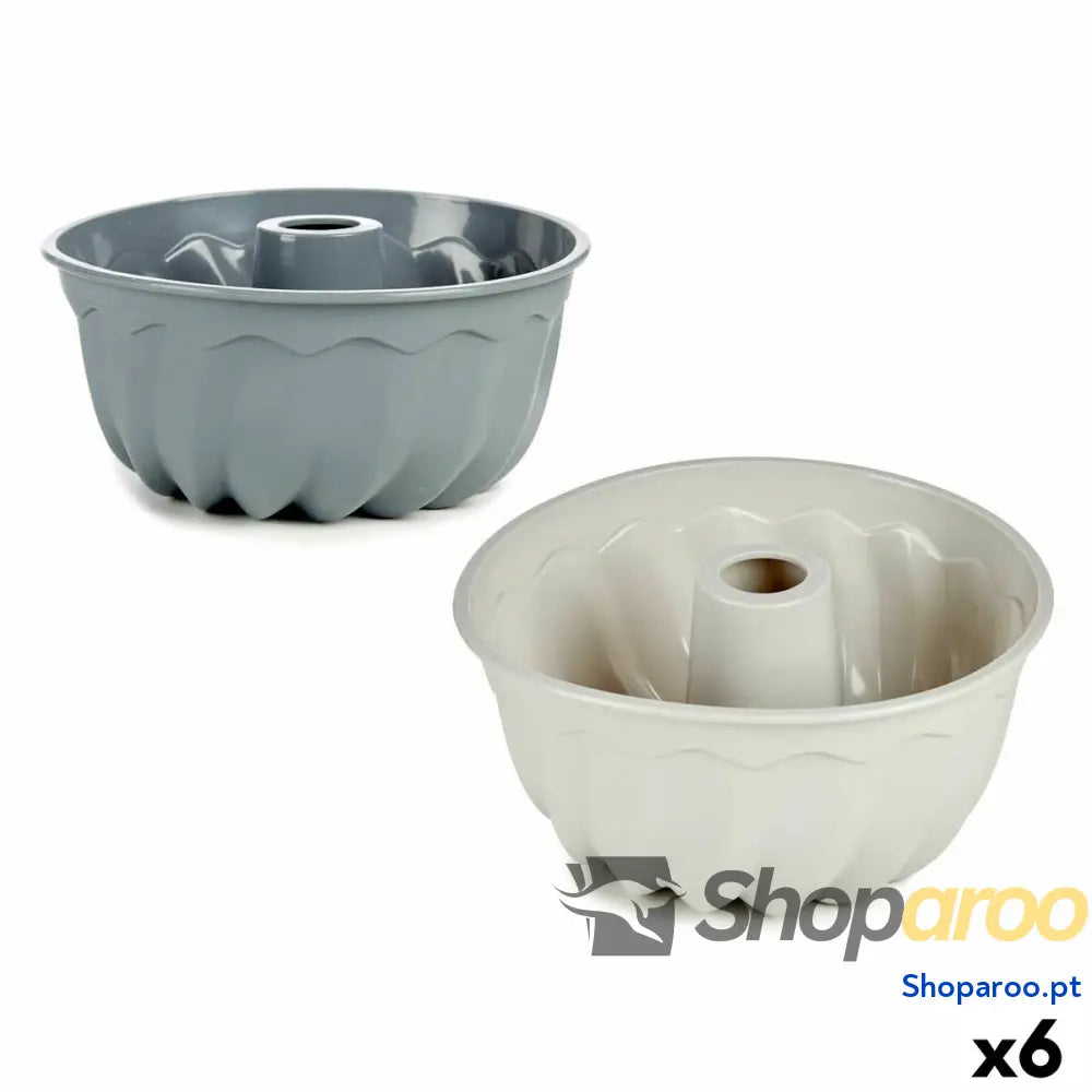Molde de Bolos Kinvara HH026 Cinzento claro escuro Silicone 22 x 10 cm Anel (6 Unidades)