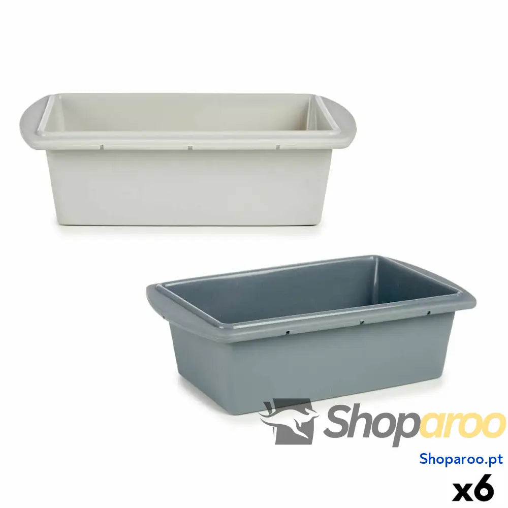 Molde de Bolos Kinvara HH038 Cinzento claro escuro Silicone 1,5 L 16 x 7 27,5 cm Bolo (6 Unidades)