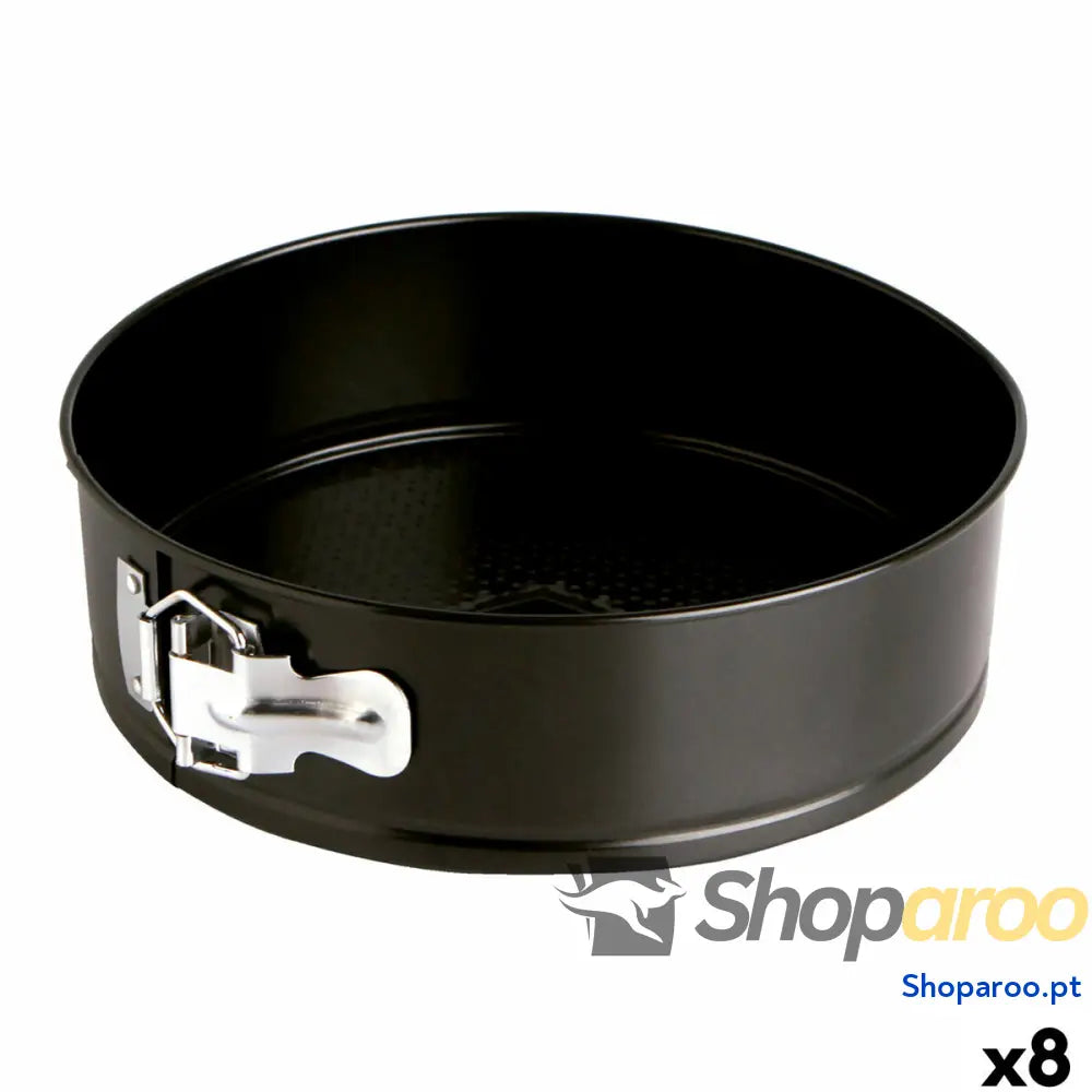 Molde de Bolos Quid Sweet Grey Preto Metal 26 x 6,8 cm (8 Unidades)