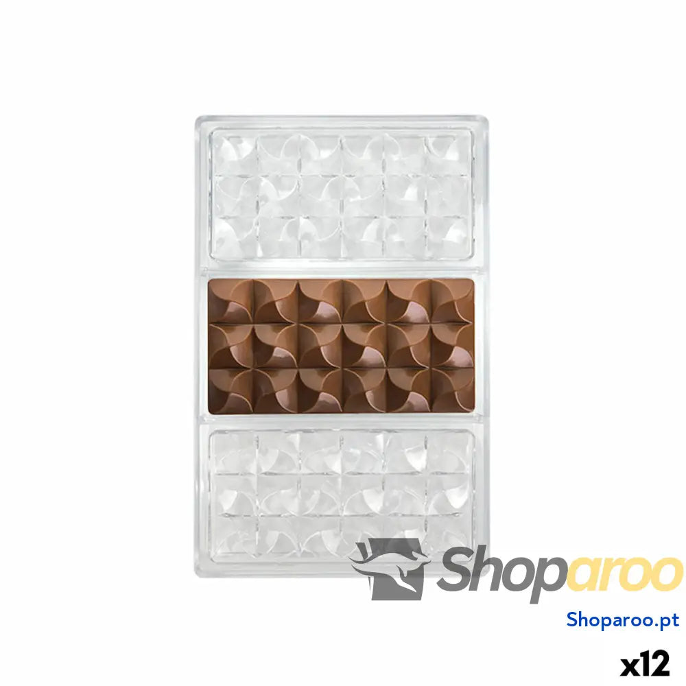 Molde de Bolos Quttin CHOCOLATE 27,5 x 17,5 2,5 cm (12 Unidades)