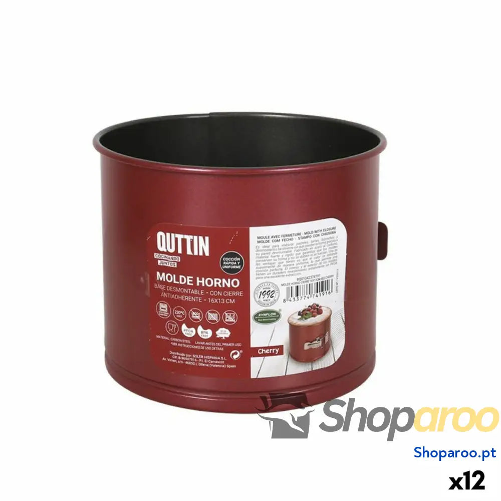 Molde Desmontável Quttin 16 x 13 cm Soufflé (12 Unidades)