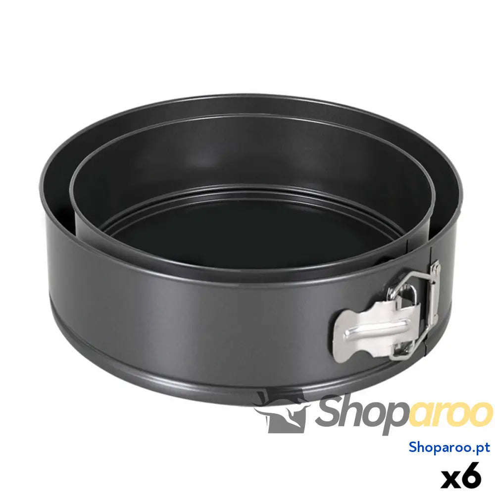 Molde Desmontável Quttin Preto 24 x 7 + 28 6,8 cm 2 Peças (6 Unidades)