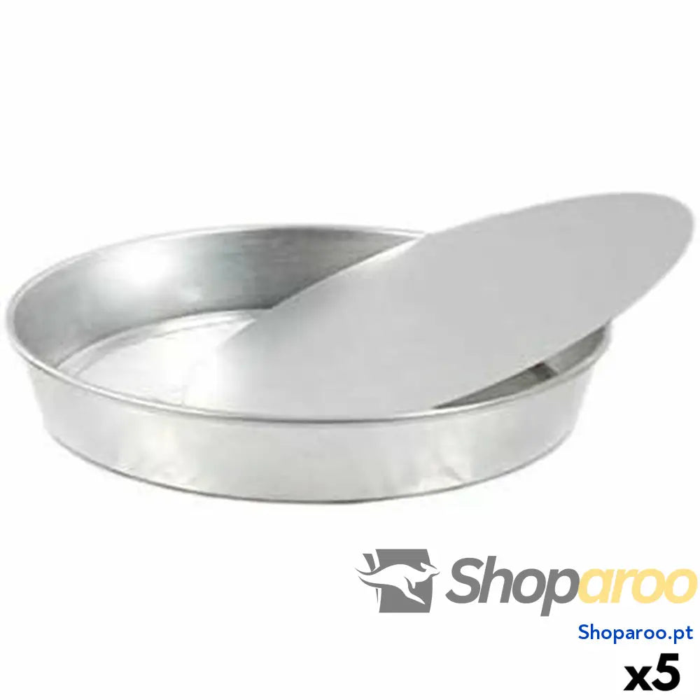 Molde Desmontável VR Alumínio Prateado 29 x 4 cm (5 Unidades)