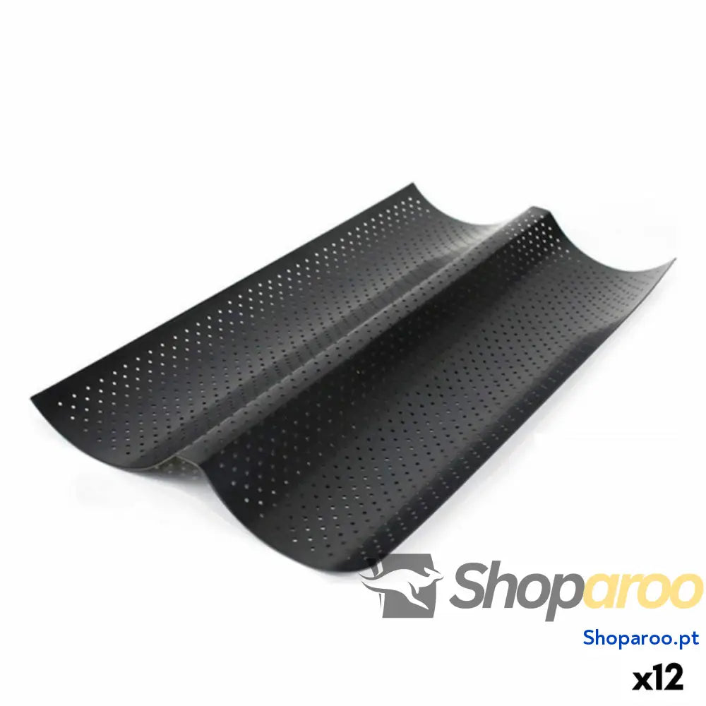 Molde para Baguetes Quttin 123899 Duplo 37,8 x 16,5 2 cm (12 Unidades)