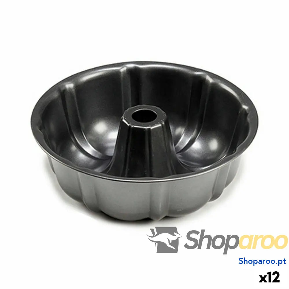 Molde para Bolos Kinvara CK62863 17 Cinzento escuro Metal Aço com carbono 25,4 x 8 cm (12 Unidades)
