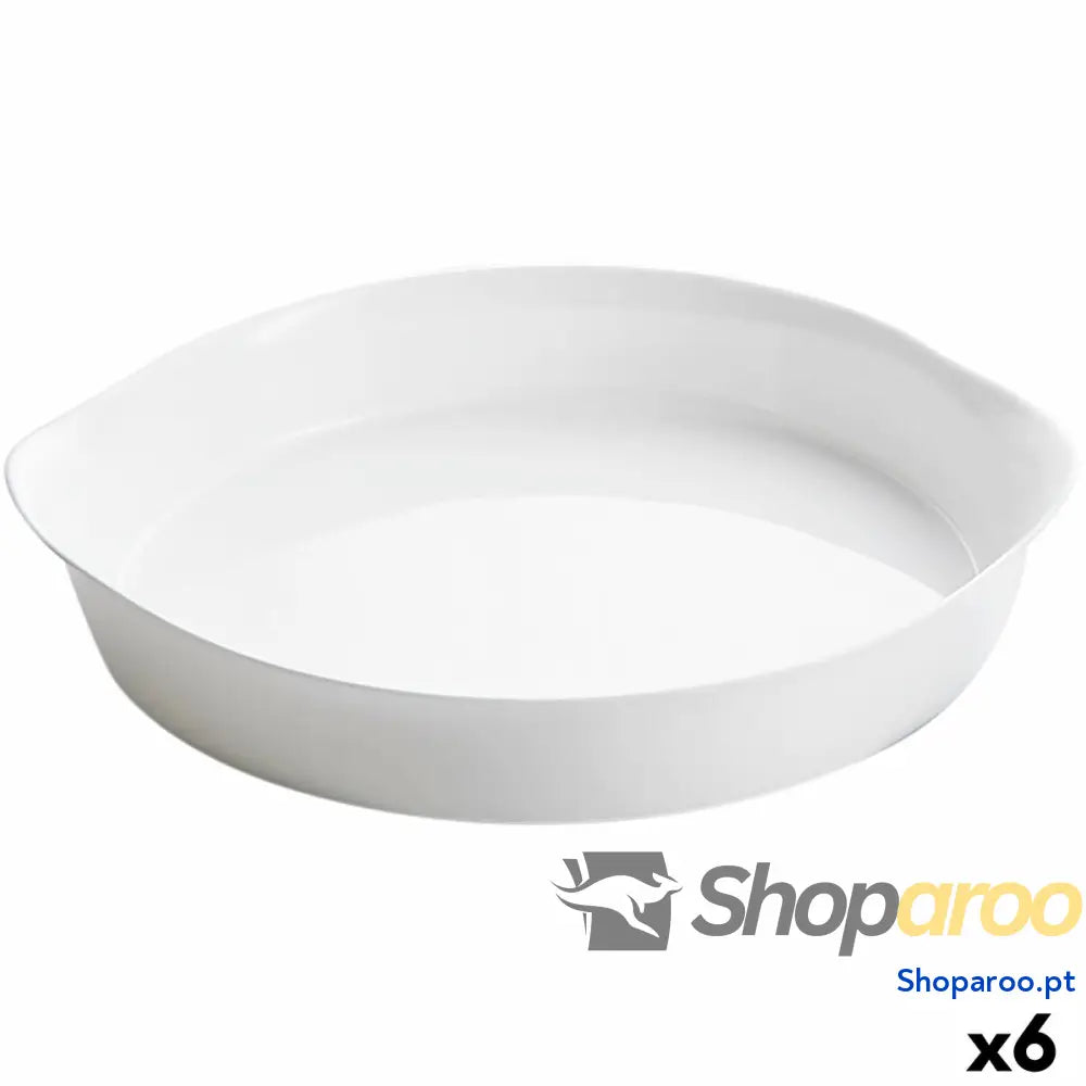 Molde para Bolos Luminarc Smart Cuisine Branco Vidro Redondo Ø 28 cm 6 Unidades
