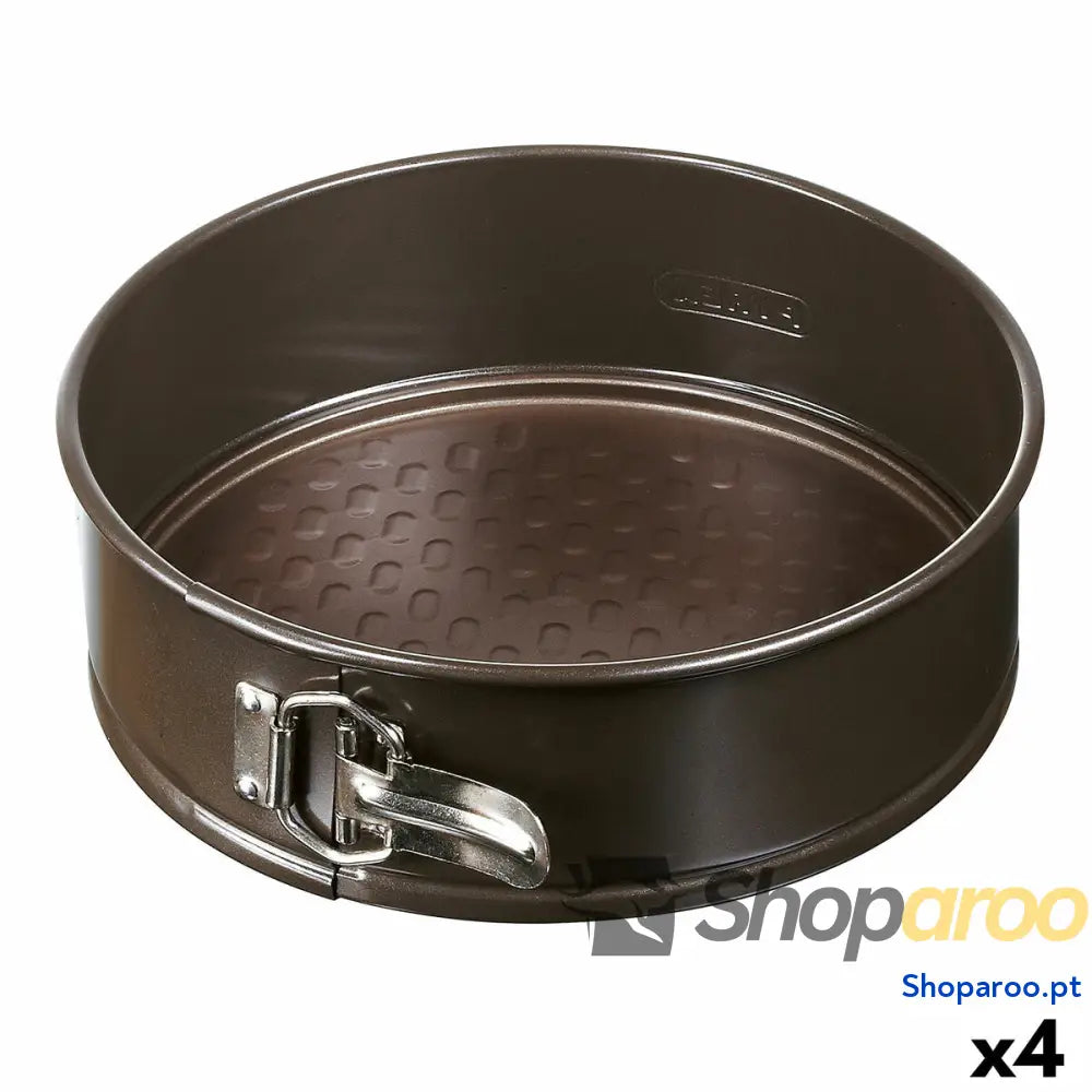 Molde para o Forno Pyrex Asimetria Redondo Metal 4 Unidades Ø 26 cm