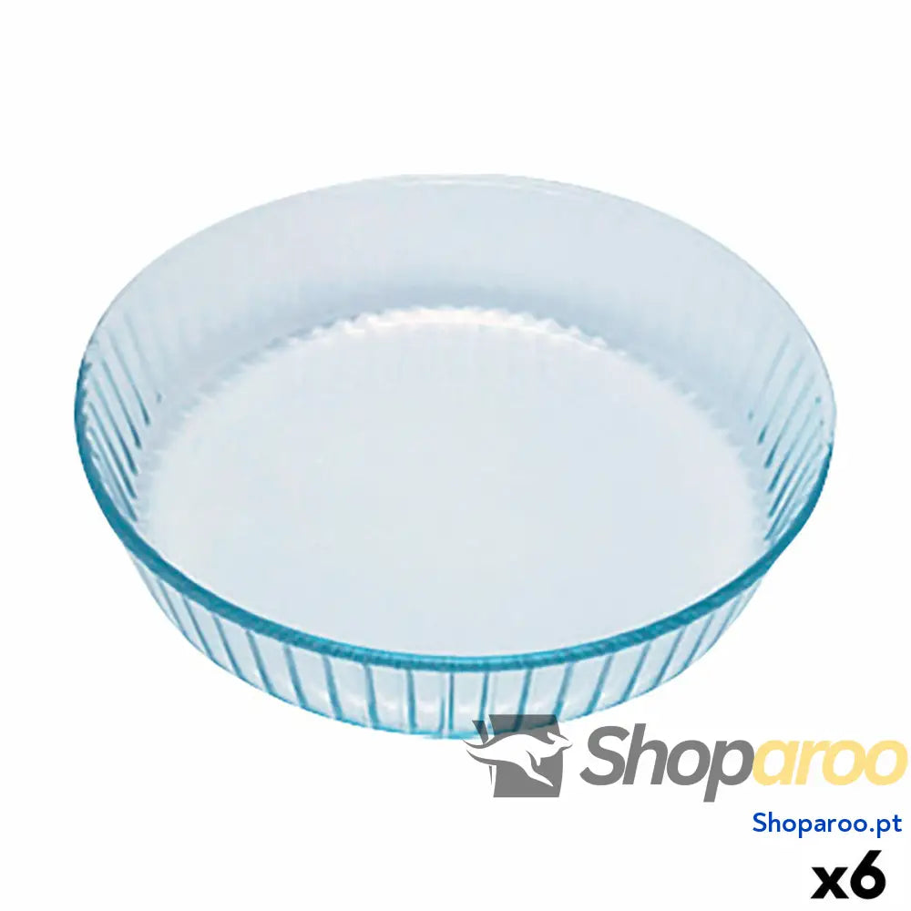 Molde para o Forno Pyrex Classic Redondo Transparente 27 x 6 cm (6 Unidades)