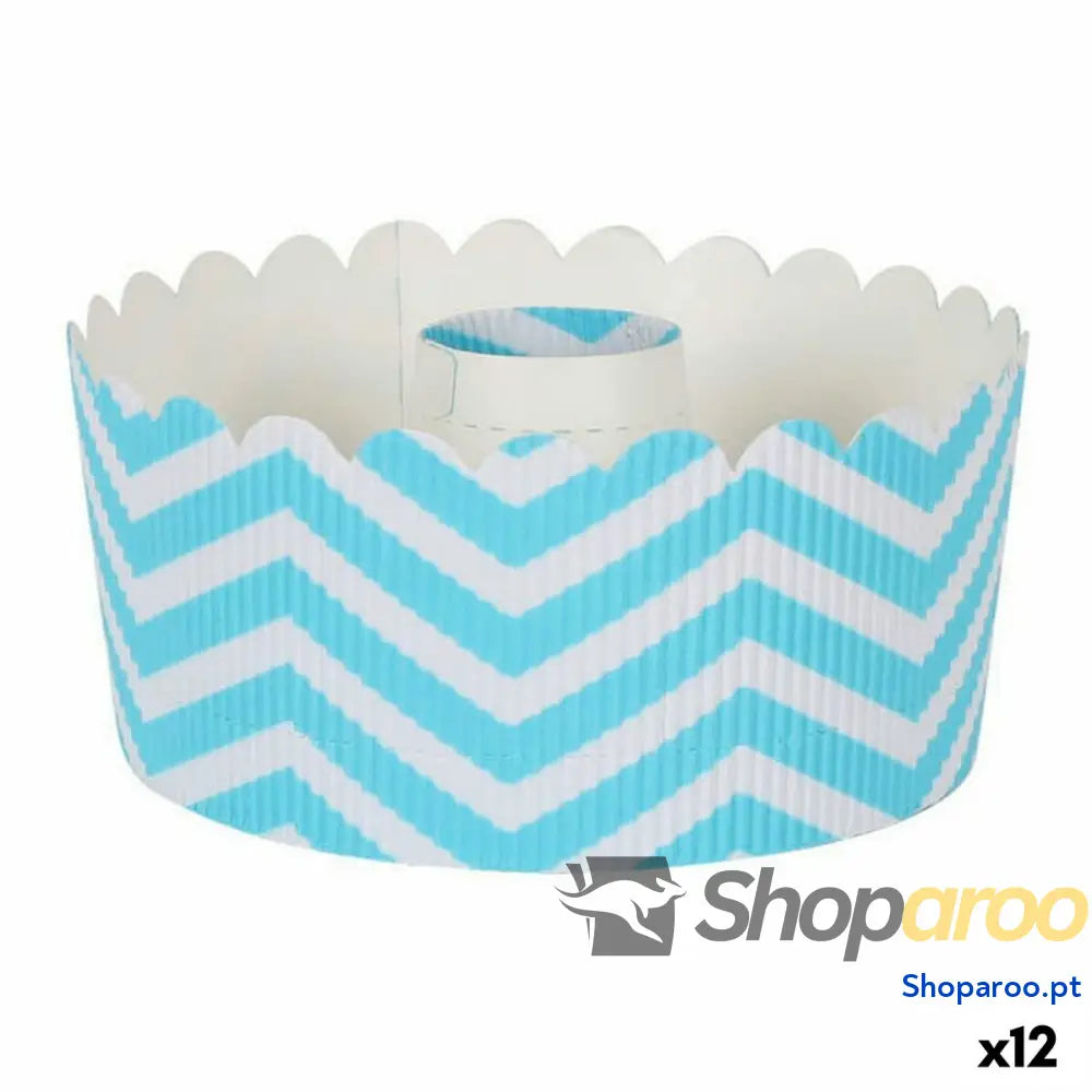 Molde para o Forno Quttin Azul 12 x 6 cm 5 Peças