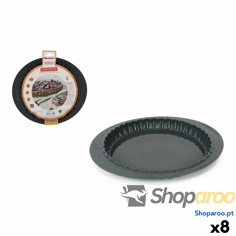 Molde para o Forno Quttin Silicone Rígido 24,3 x cm (8 Unidades)