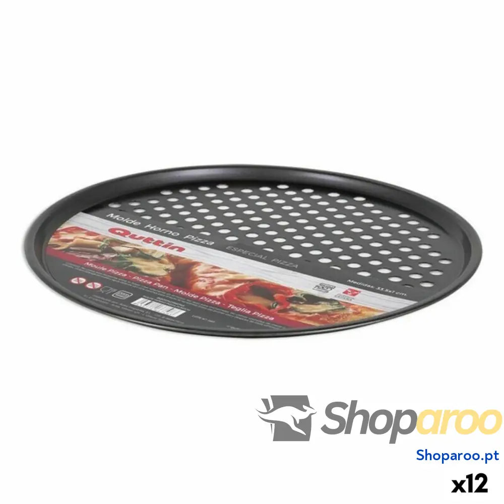 Molde para Pizza Quttin 32,7 x 1 cm (12 Unidades) (34 cm)