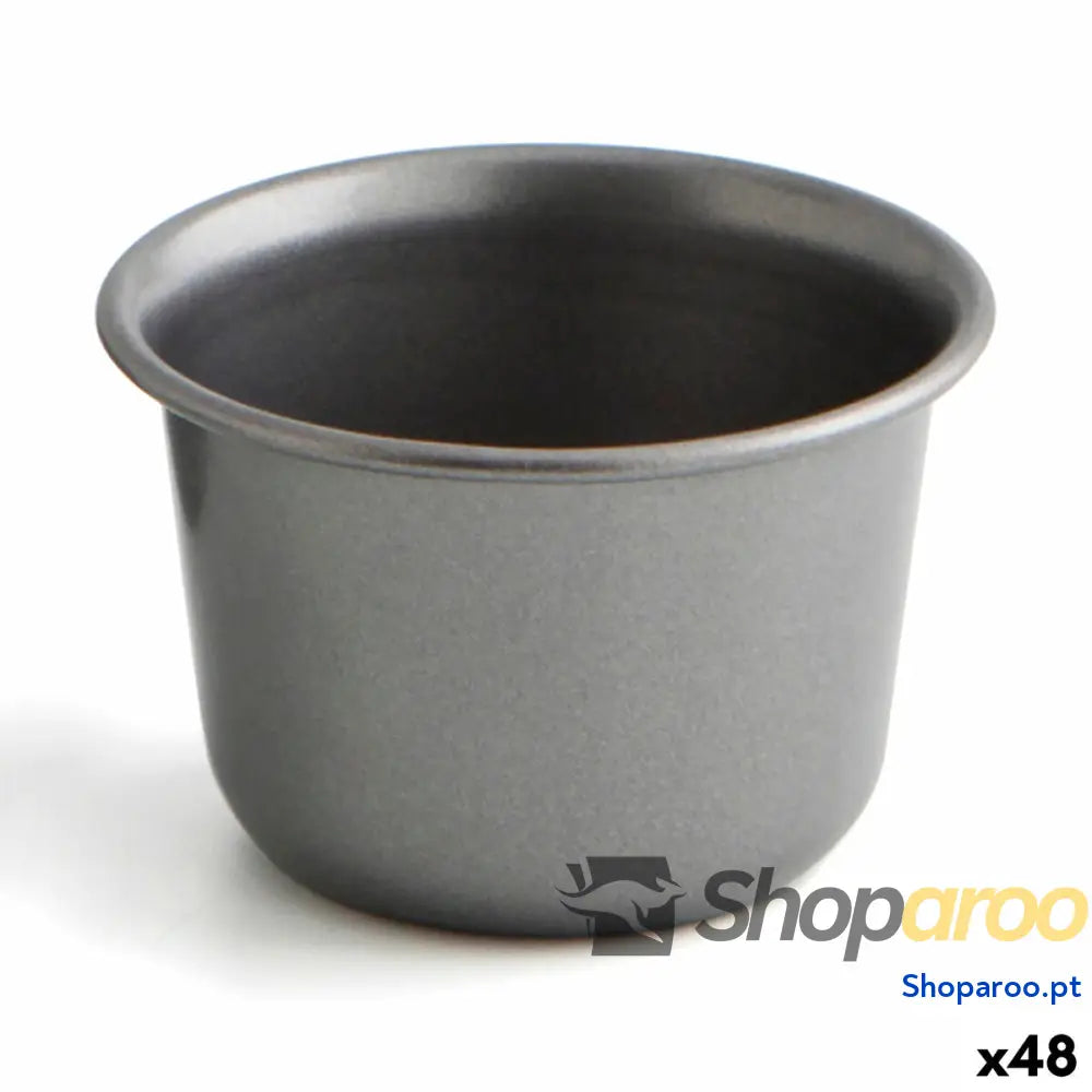 Molde para Pudim Quid Sweet Grey Preto Metal (48 Unidades)