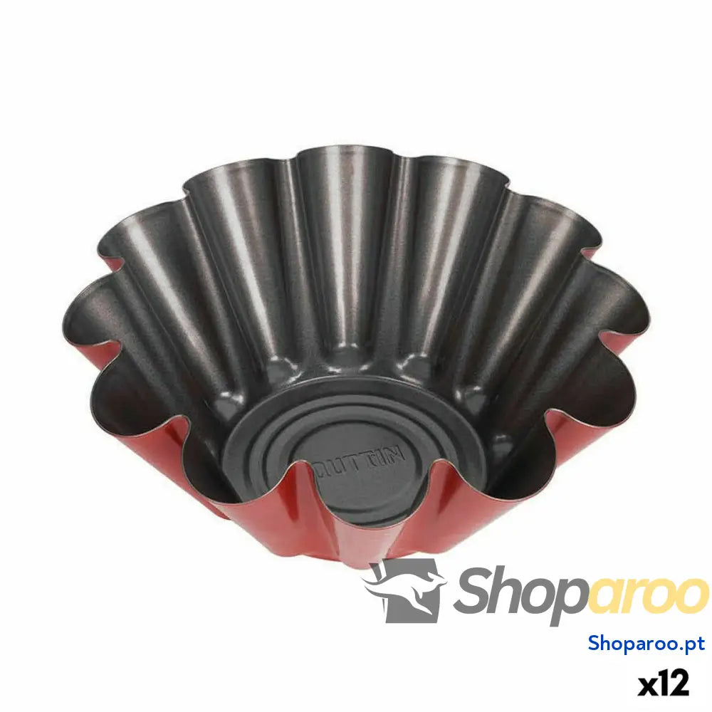 Molde para Pudim Quttin Cherry Aço com carbono 24 x 9 cm (12 Unidades)