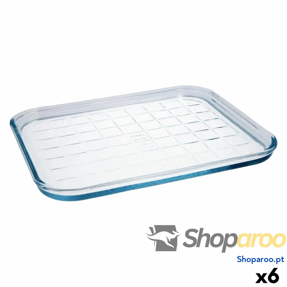 Molde Retangular Pyrex Classic Vidrio Transparente Vidro 33 x 27 2 cm Plano (6 Unidades)