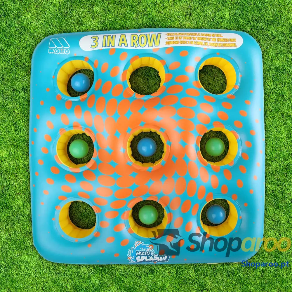 MOLTO 3 em riscas insufláveis de lançamento com 6 bolas conjunto exterior para crianças jogo educativo insuflável