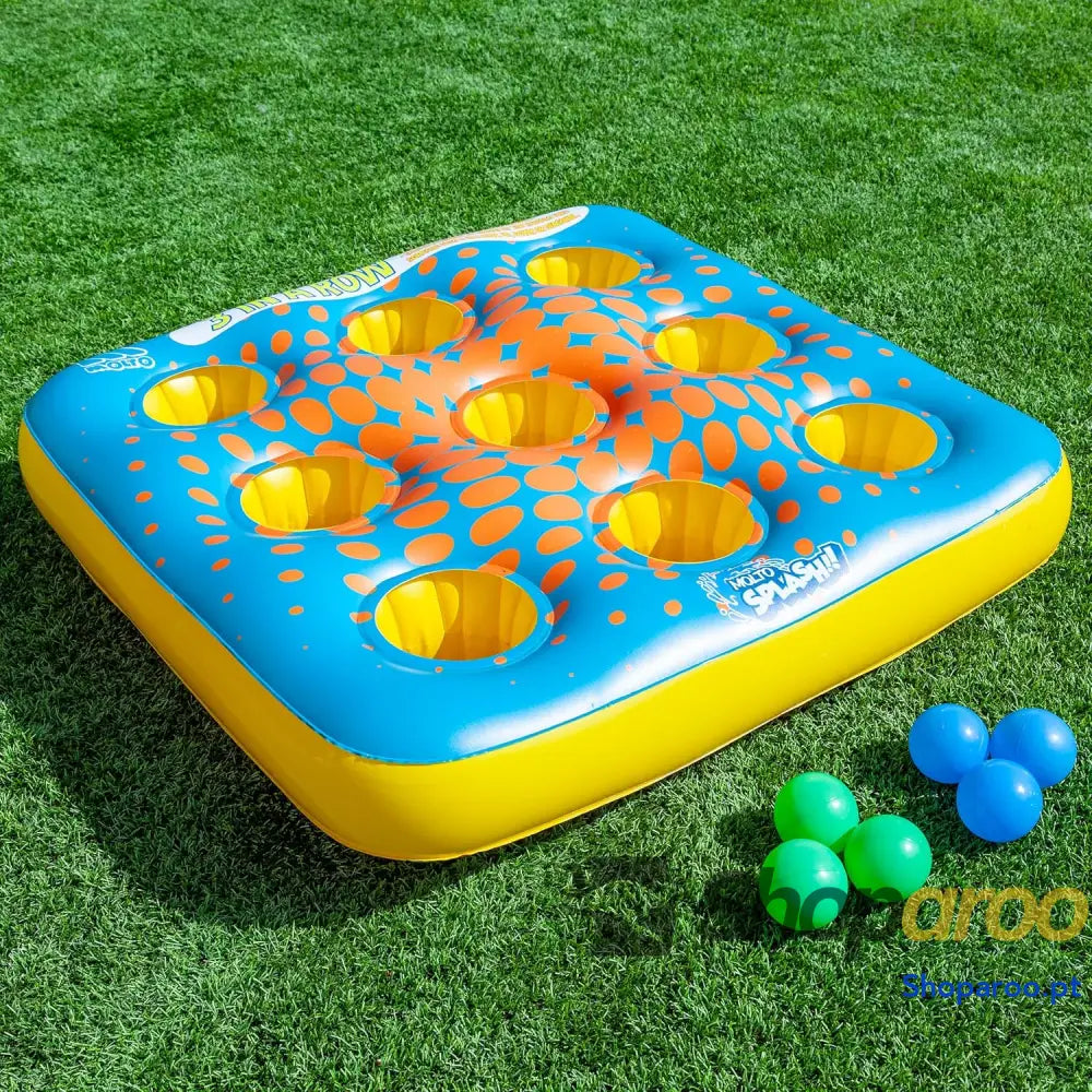 MOLTO 3 em riscas insufláveis de lançamento com 6 bolas conjunto exterior para crianças jogo educativo insuflável