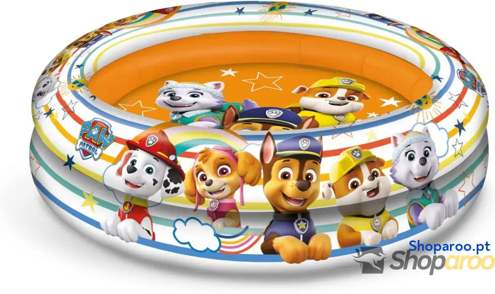 Mondo Toys PAW PATROL| 2 Rings Pool Piscina insuflável para bebé diâmetro 100 cm ideal meninos/meninas +10 meses 16911
